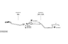 Výfukový systém BOSAL SYS22248