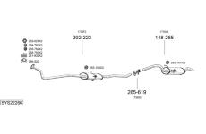 Výfukový systém BOSAL SYS22266