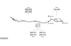 Výfukový systém BOSAL SYS22344