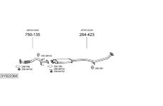 Výfukový systém BOSAL SYS22364