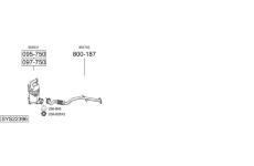 Výfukový systém BOSAL SYS22396