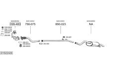 Výfukový systém BOSAL SYS22428