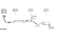 Výfukový systém BOSAL SYS22495