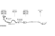 Výfukový systém BOSAL SYS22504