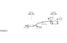 Výfukový systém BOSAL SYS22511