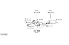 Výfukový systém BOSAL SYS22521