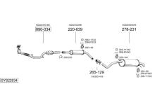 Výfukový systém BOSAL SYS22634
