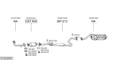 Výfukový systém BOSAL SYS22691