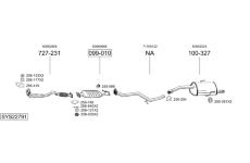 Výfukový systém BOSAL SYS22791