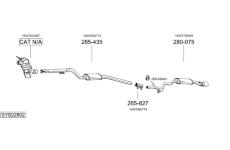 Výfukový systém BOSAL SYS22802