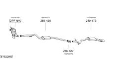 Výfukový systém BOSAL SYS22809