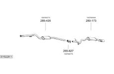 Výfukový systém BOSAL SYS22811