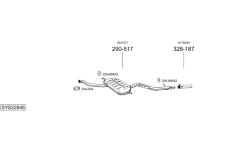 Výfukový systém BOSAL SYS22846