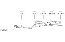 Výfukový systém BOSAL SYS22885