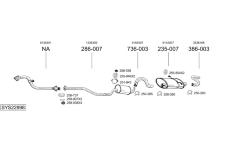 Výfukový systém BOSAL SYS22898