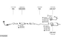 Výfukový systém BOSAL SYS22929