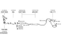 Výfukový systém BOSAL SYS23020