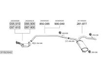 Výfukový systém BOSAL SYS23042