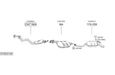 Výfukový systém BOSAL SYS23120