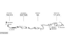 Výfukový systém BOSAL SYS23200