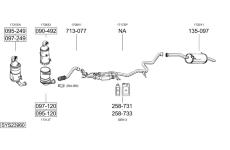 Výfukový systém BOSAL SYS23960