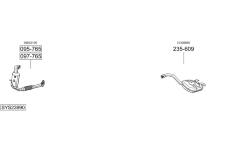 Výfukový systém BOSAL SYS23990