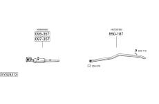 Výfukový systém BOSAL SYS24313