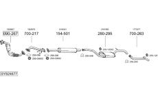 Výfukový systém BOSAL SYS24677