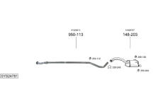 Výfukový systém BOSAL SYS24781