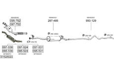 Výfukový systém BOSAL SYS25023