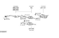 Výfukový systém BOSAL SYS25347