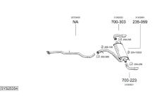 Výfukový systém BOSAL SYS25354