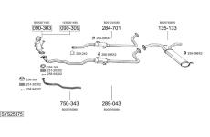 Výfukový systém BOSAL SYS25375