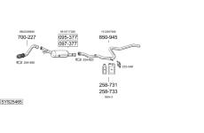 Výfukový systém BOSAL SYS25465