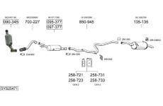 Výfukový systém BOSAL SYS25471
