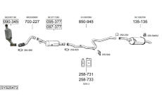 Výfukový systém BOSAL SYS25473