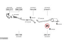 Výfukový systém BOSAL SYS25525