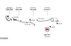 Výfukový systém BOSAL SYS25526