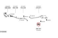 Výfukový systém BOSAL SYS25528