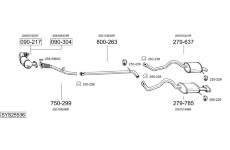 Výfukový systém BOSAL SYS25536