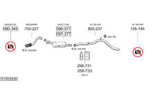 Výfukový systém BOSAL SYS25539