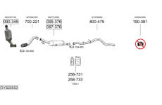 Výfukový systém BOSAL SYS25553