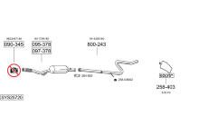 Výfukový systém BOSAL SYS25720