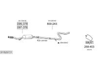 Výfukový systém BOSAL SYS25721