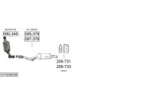Výfukový systém BOSAL SYS26206