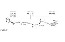 Výfukový systém BOSAL SYS26240