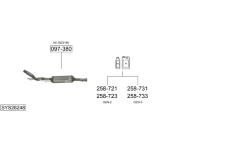 Výfukový systém BOSAL SYS26248