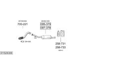 Výfukový systém BOSAL SYS26308