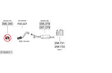 Výfukový systém BOSAL SYS26311