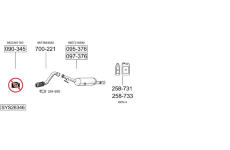 Výfukový systém BOSAL SYS26346